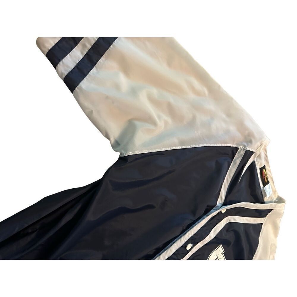 Cyquest Men’s Nylon Snap Button Cycling Shirt Dallas Blue and White Relaxed Sz M - Picture 6 of 11